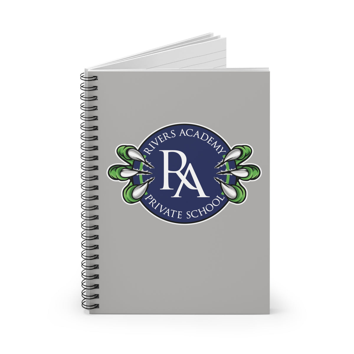 Rivers Academy Raptor Claw Logo Notebook