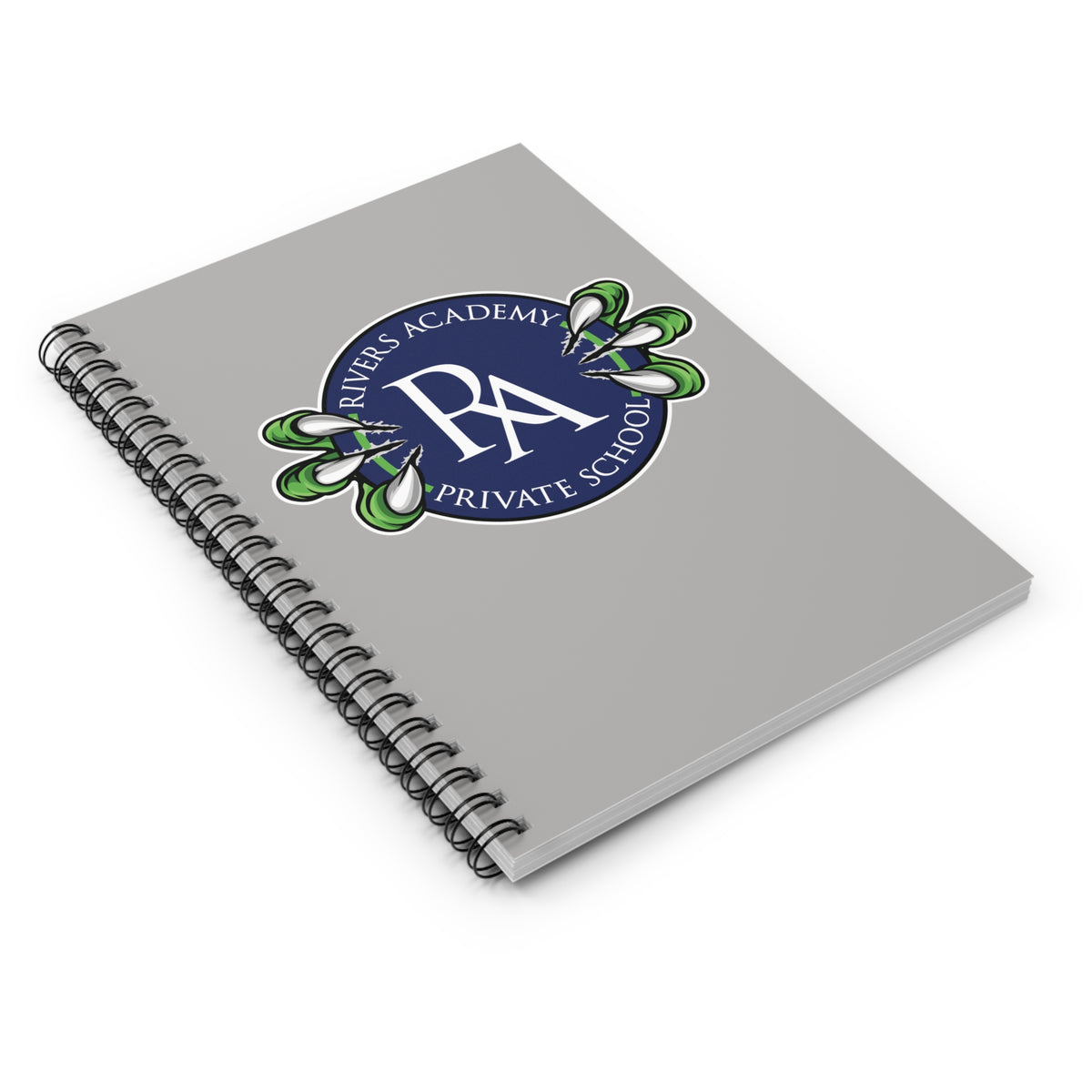 Rivers Academy Raptor Claw Logo Notebook