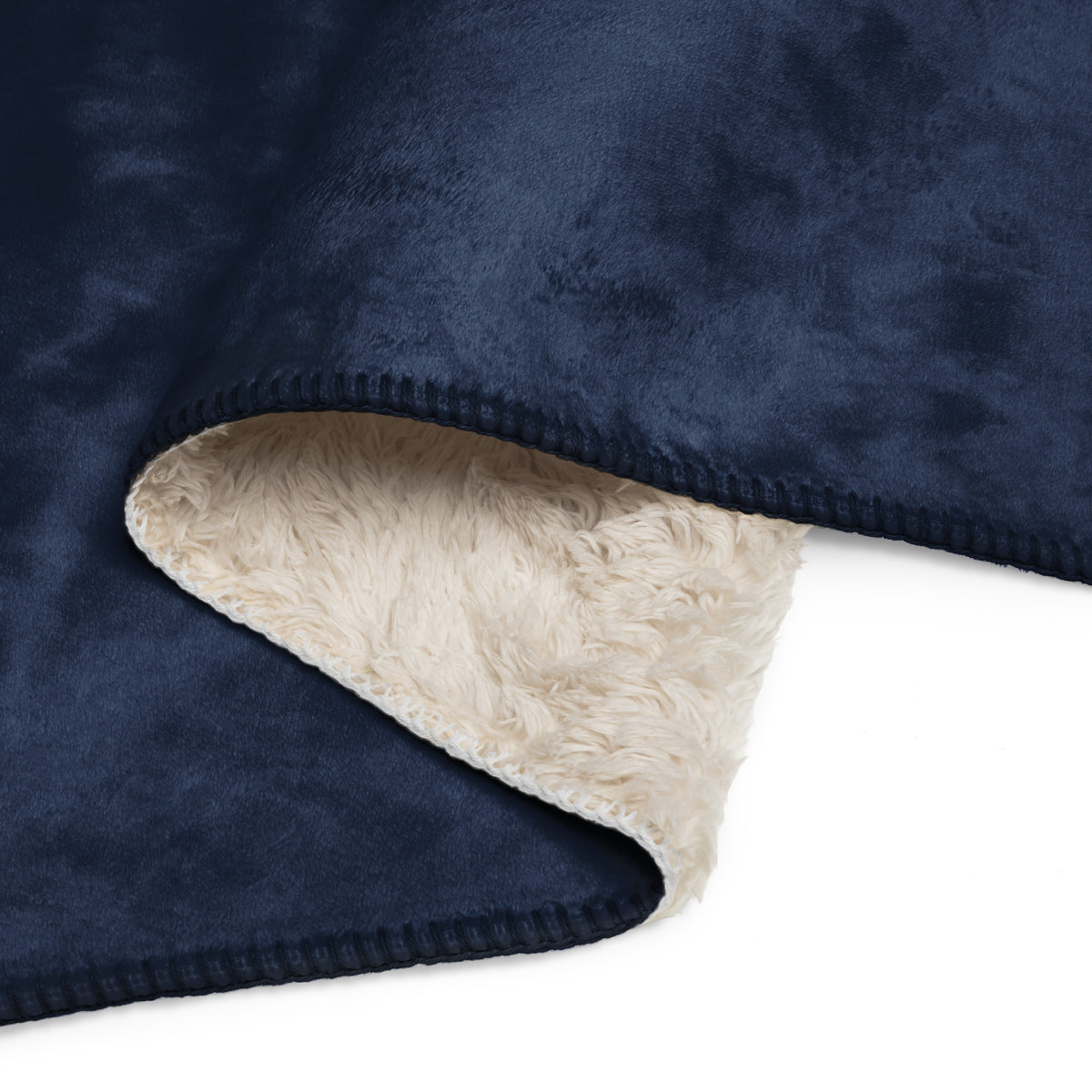 Rivers Academy Logo Navy Sherpa blanket