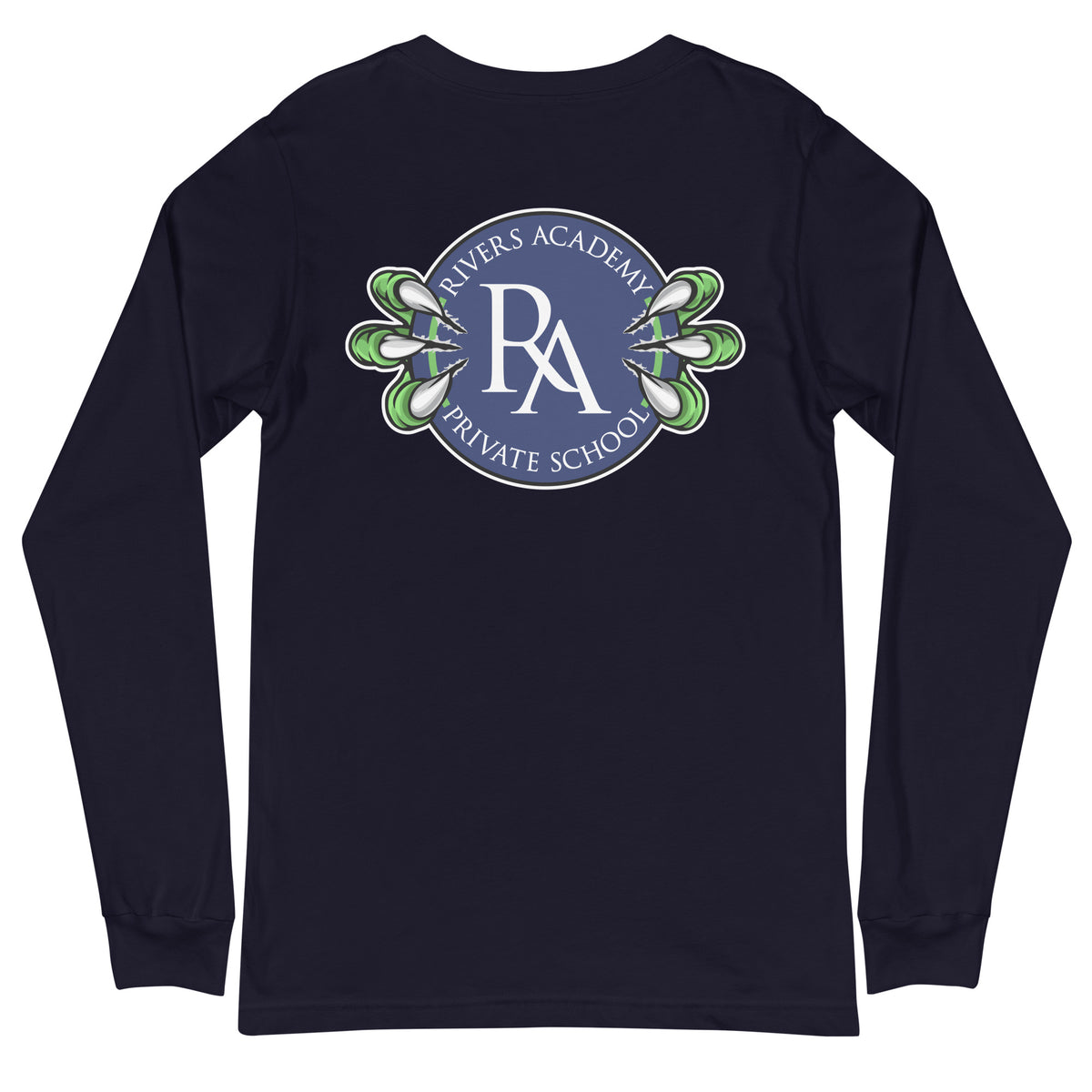 Rivers Academy Raptor Claw Logo Premium Long Sleeve