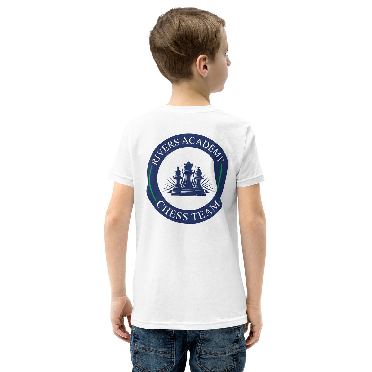 Rivers Academy Chess Team Logo Premium Youth Tee