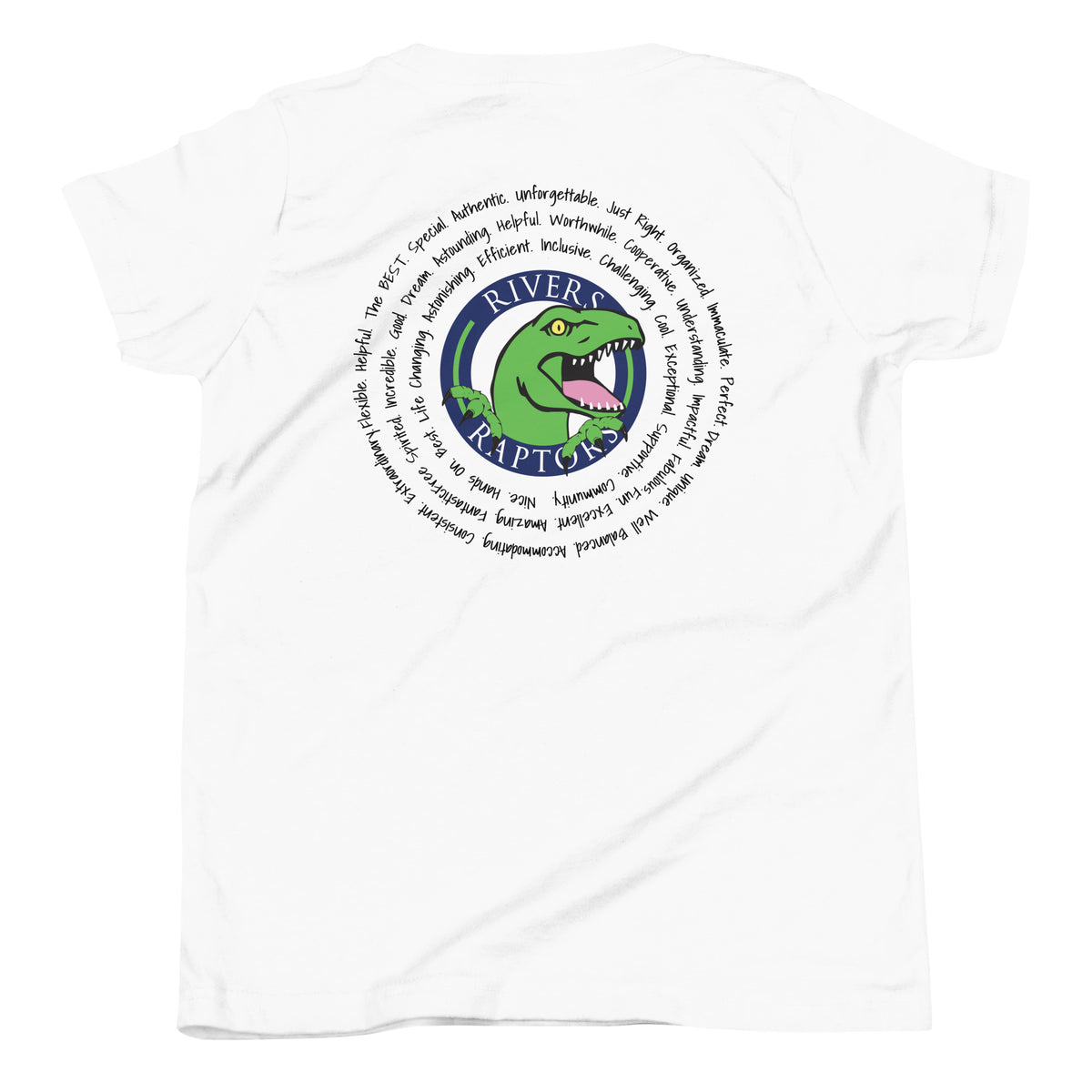 Rivers Academy Private School Adjectives Premium Youth Tee