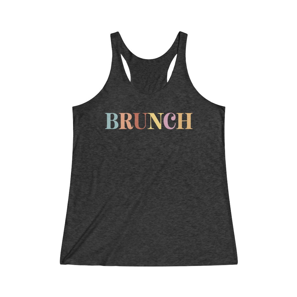 Colorful Brunch Tri-Blend Racerback