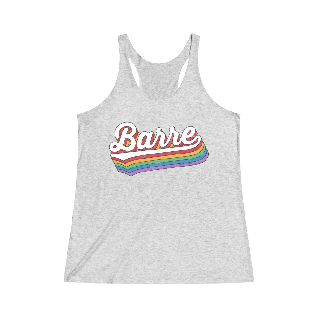 Barre Rainbow Tri-Blend Racerback