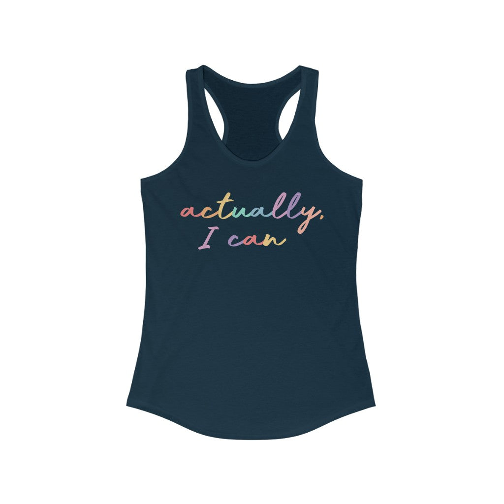 Actually I Can Superfly Racerback