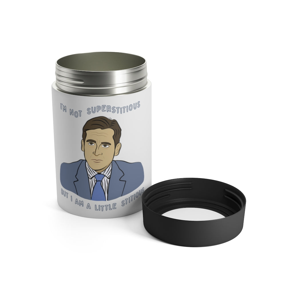 I Am A Little Stitious Can Holder
