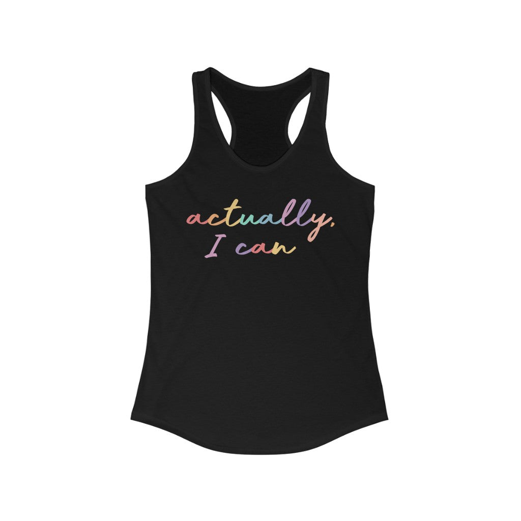 Actually I Can Superfly Racerback