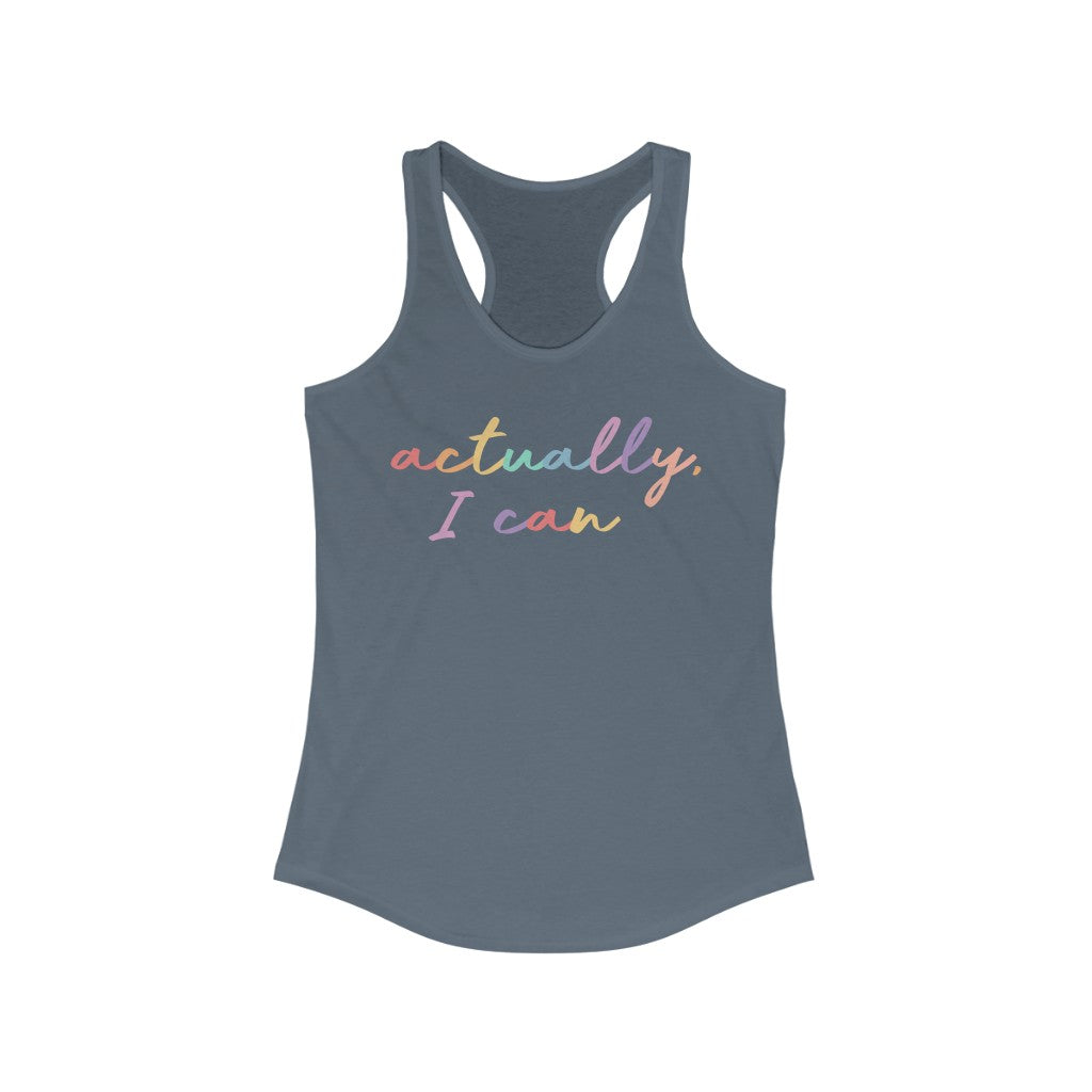 Actually I Can Superfly Racerback