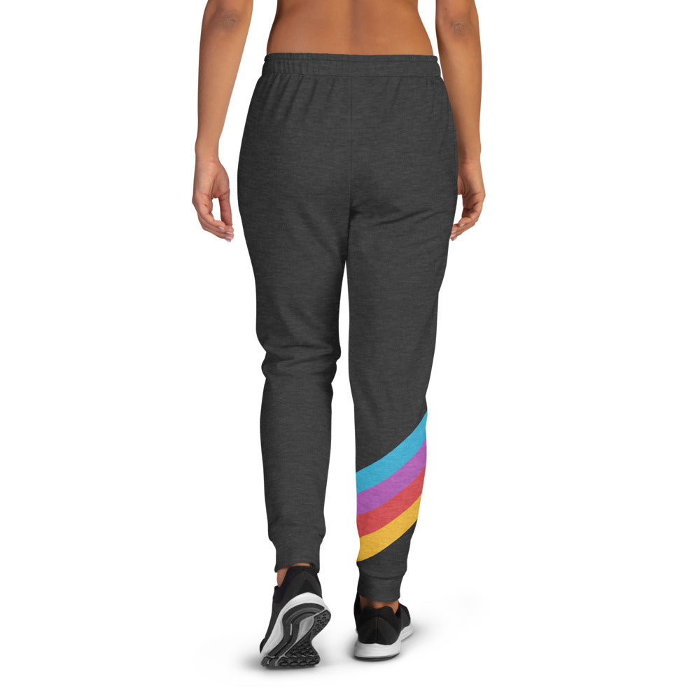 Retro Rainbow Women's Soft Joggers