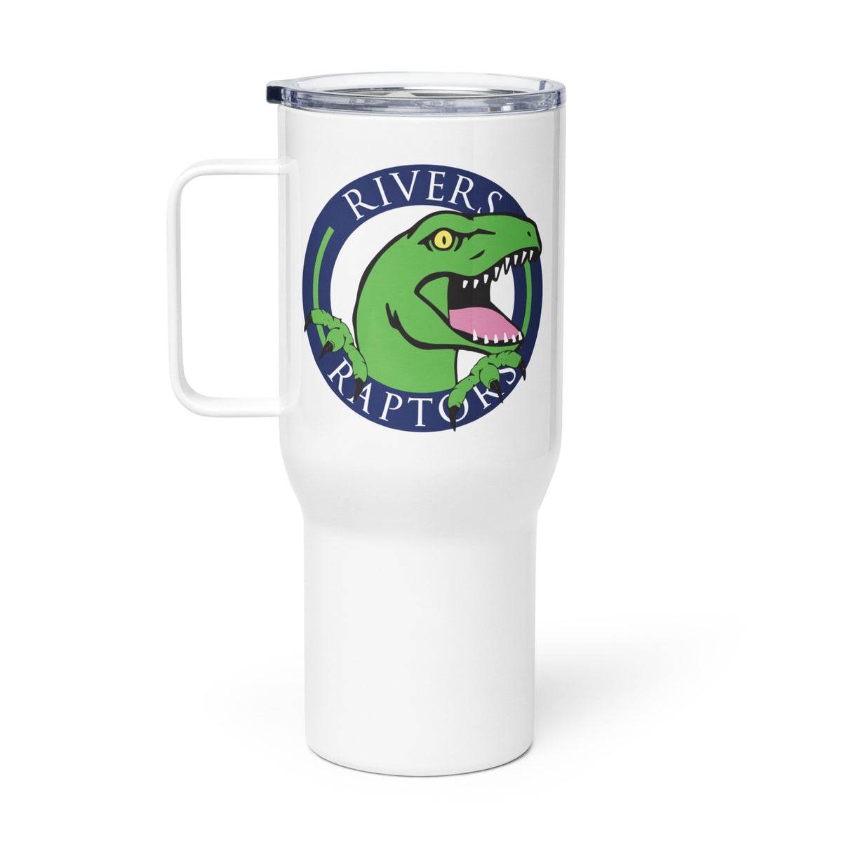 Rowdy the Raptor Logo Travel Mug