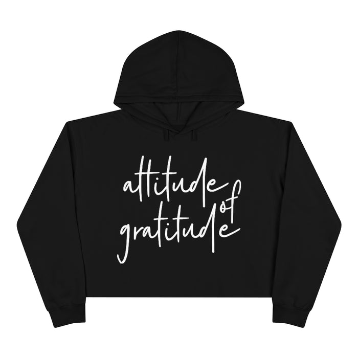 Attitude of Gratitude Crop Hoodie