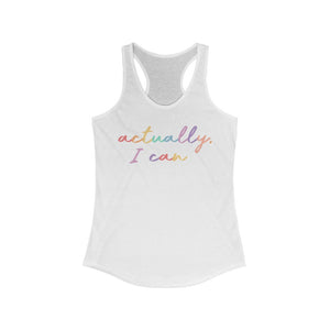 Actually I Can Superfly Racerback