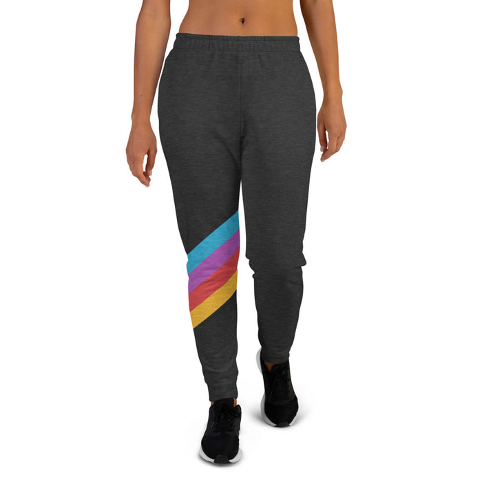 Retro Rainbow Women's Soft Joggers